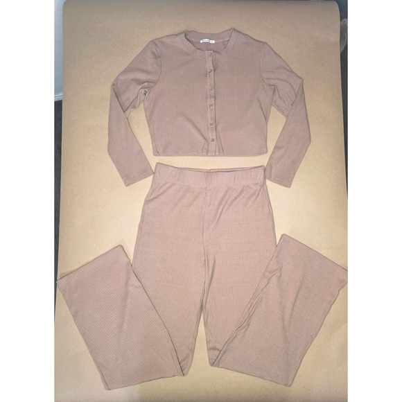 Reformation Dresses & Skirts - Reformation pant/cardigan set Clay sz M USA Made